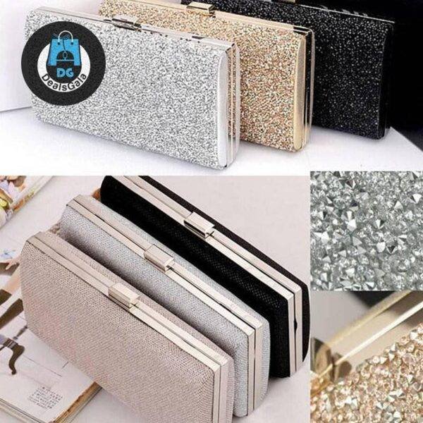 Women Sequined Evening Bag Evening Bags cb5feb1b7314637725a2e7: Design A Black|Design A Gold|Design A Silver|Design B Black|Design B Gold|Design B Silver