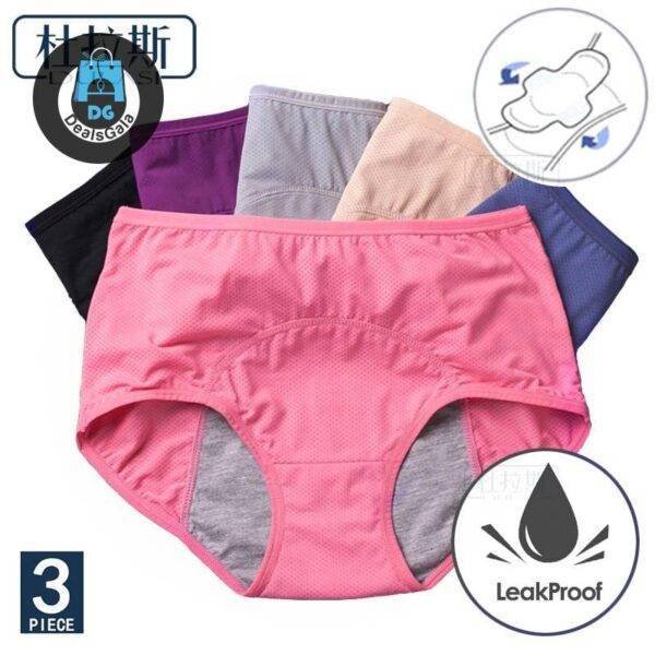 Women’s Leak-Proof Menstrual Panties 3 pcs Set Women's Clothing and Accessories Intimates Panties cb5feb1b7314637725a2e7: Apricot Grey Purple|Apricot Pink Black|Apricot Pink Purple|black black black|Black Blue Purple|China Red 3pcs|Gray Blue Purple|Grey Blue Apricot|Pink Black Grey|Pink Black Purple