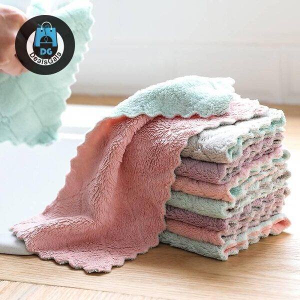 Microfiber Home Cleaning Cloths Set Home Equipment / Appliances cb5feb1b7314637725a2e7: green-grey|Grey / Pink|Mix color|Pink / Green|purple-grey