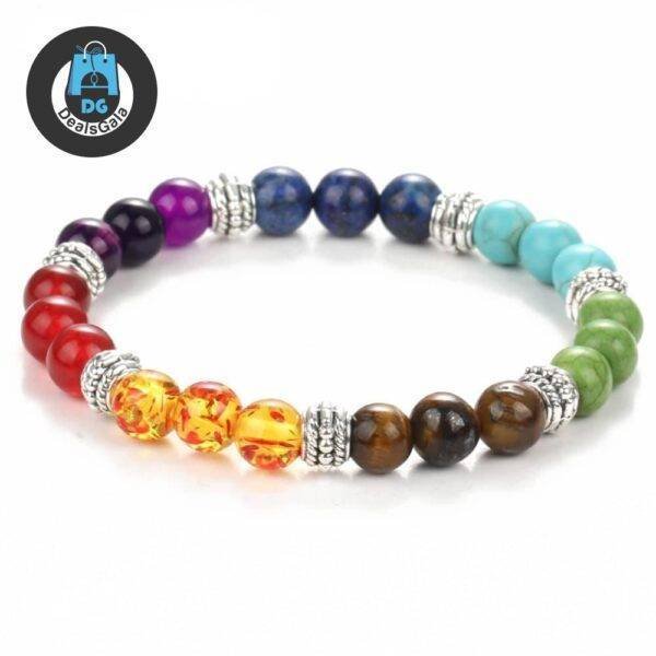 Multicolor Natural Stone Chakra Bracelet Bracelets and Bangles Jewelry Women Jewelry 8d255f28538fbae46aeae7: BJDY120