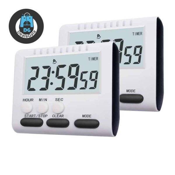 Multifunctional Digital Kitchen Timer Home Equipment / Appliances cb5feb1b7314637725a2e7: Black|Blue