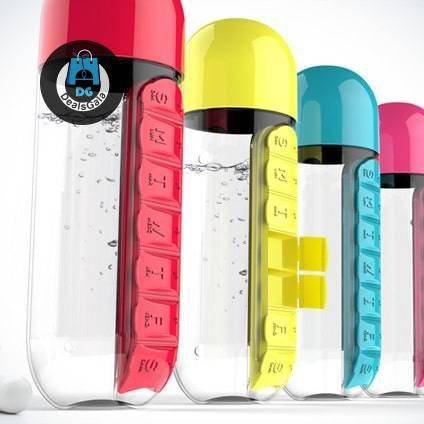 Pill Box Added Water Bottle Home Equipment / Appliances Water Bottle 1ef722433d607dd9d2b8b7: Australia|China|Czech Republic|France|Italy|Spain|United States