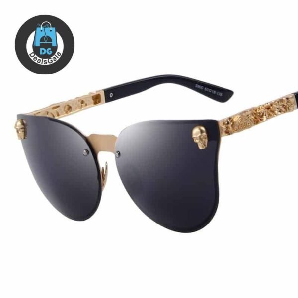 Women Gothic Gold Skull Frame Metal Sunglasses Women's Glasses af7ef0993b8f1511543b19: C01 Black|C02 Pink|C03 Blue|C04 Brown Black|C05 Silver|C06 Brown