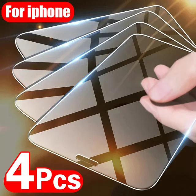 4PCS Tempered Glass for iPhone cb5feb1b7314637725a2e7: For 6 Plus 6S Plus|For 7 Plus 8 Plus|For iphone 11|For iphone 11 PRO|For iphone 11PRO MAX|For iphone 12|For iphone 12 Mini|For iphone 12 PRO|For iphone 12Pro Max|For iPhone 13|For iPhone 13 Mini|For iPhone 13 Pro|For iPhone 13Pro Max|For iPhone 14|For iPhone 14 Plus|For iPhone 14 Pro|For iPhone 14Pro Max|For iPhone 5|For iPhone 6 6S|For iPhone 7 8|For iPhone SE 2016|For iPhone SE 2020|For iPhone SE 2022|For iPhone X XS|For iphone XR|For iphone XS MAX