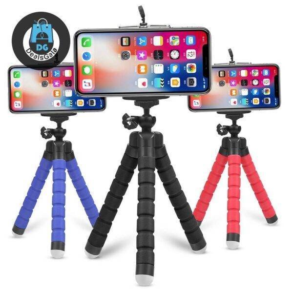 Colorful Flexible Phone Tripod Mobile Phone Accessories cb5feb1b7314637725a2e7: Black Tripod|Black Tripod Set|Bule Tripod Set|Phone Clip|Red Tripod|Red Tripod Set