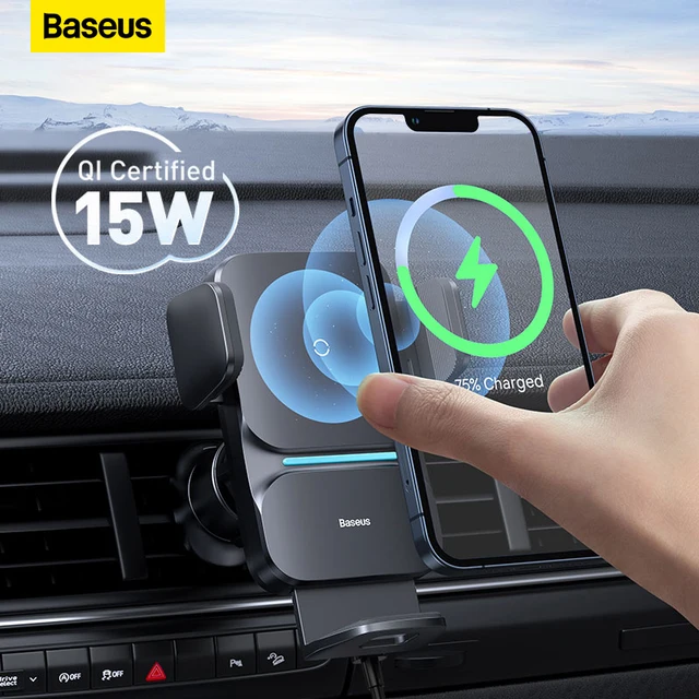 Baseus Automatic Alignment Car Phone Holder Wireless Charger For Samsung iPhone Xiaomi Phone Holder Car Holder Air Vent Holder 1ef722433d607dd9d2b8b7: Asia