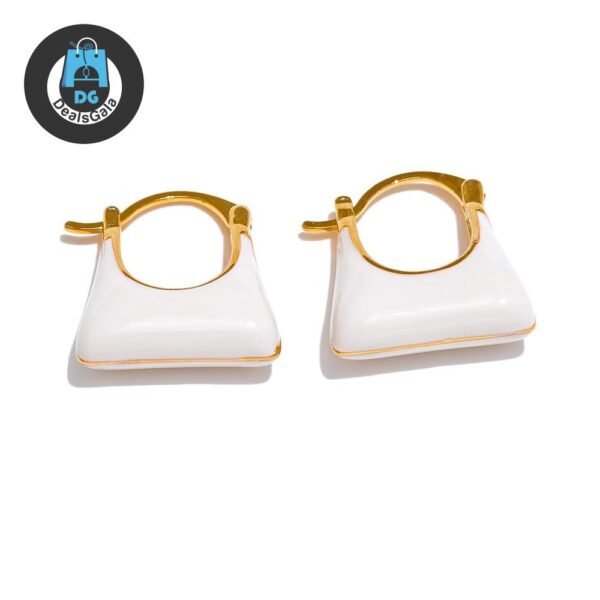 Enamel Stud Earrings 8d255f28538fbae46aeae7: YH3461A Red|YH3462A White