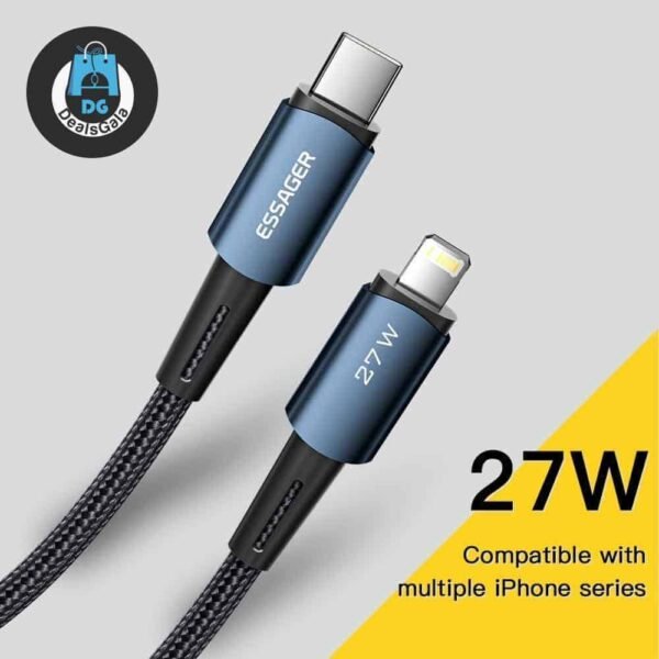 Essager USB C Cable For IPhone 14 13 12 11 pro Max XS 20W Fast Charging Cable Type C To Lighting Date Wire For iPad Macbook 1ef722433d607dd9d2b8b7: Asia