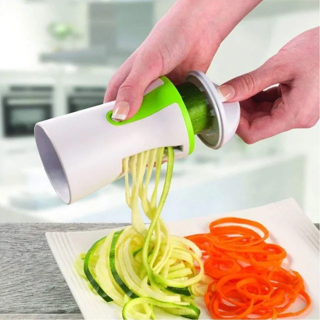 Portable Spiralizer Vegetable Slicer Home Equipment / Appliances cb5feb1b7314637725a2e7: 304 Black|304 Green|304 White|3Pcs|Green