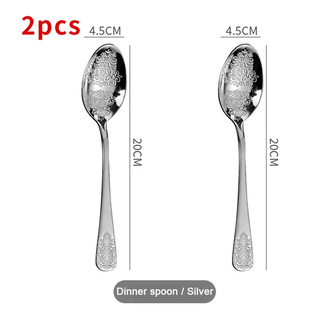 2pcs dinner spoons